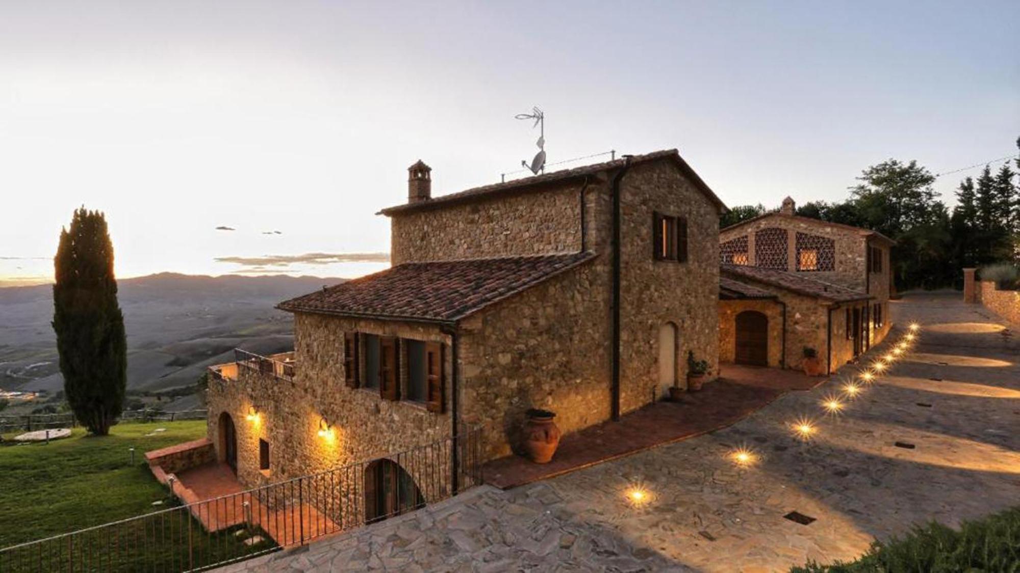 Casale Con Vista Colline Apartment Volterra Bagian luar foto