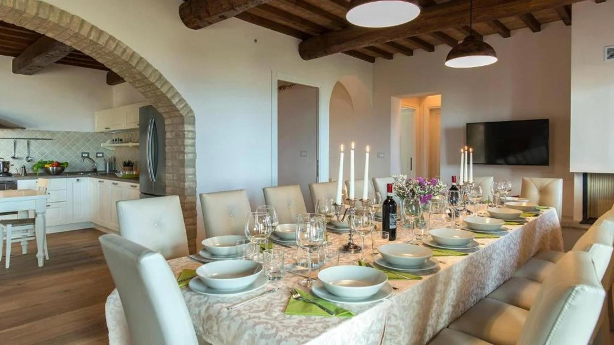 Casale Con Vista Colline Apartment Volterra Bagian luar foto