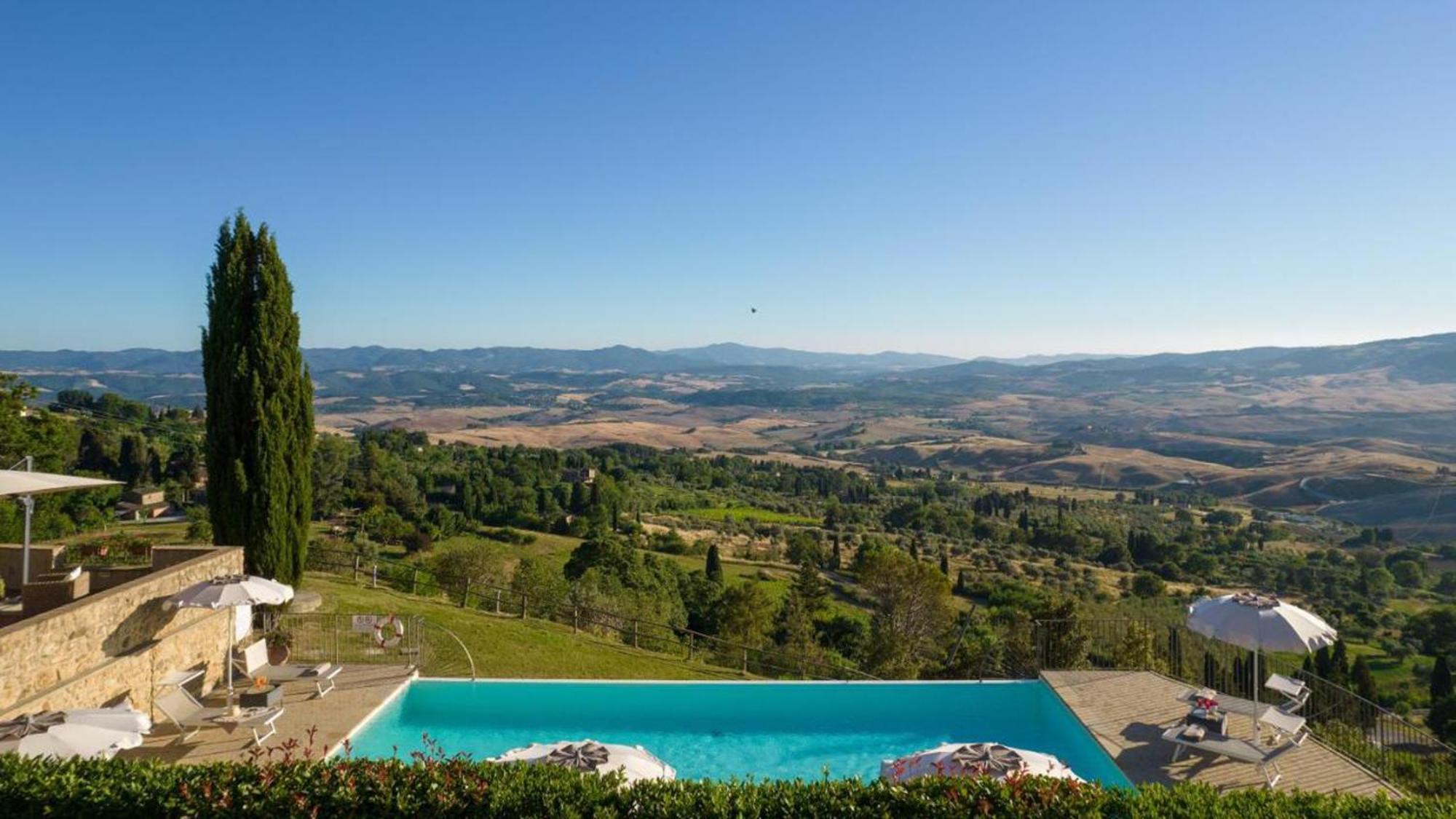 Casale Con Vista Colline Apartment Volterra Bagian luar foto
